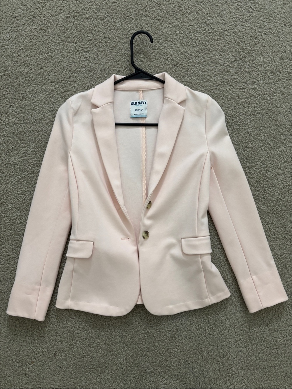 Old Navy Women's Light Pink Single-Breasted Blazer